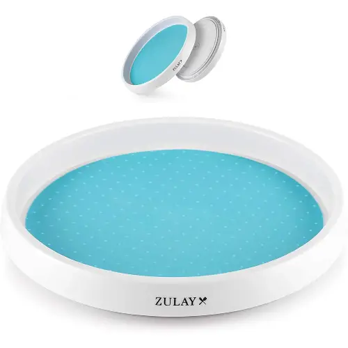 Lazy Susan Cabinet Organizer With Silicone Padded Grip