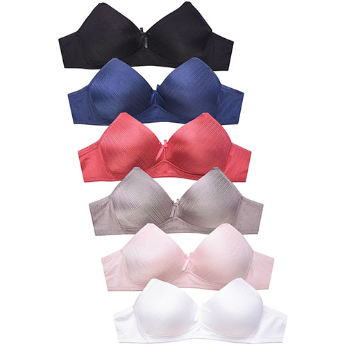 Mopas No Wire Bra Pack Of 6