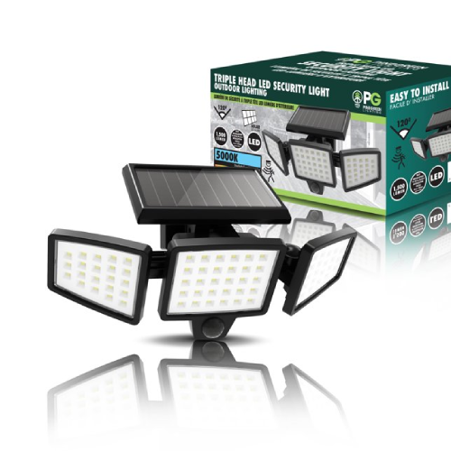 3 Head Solar Security Motion Light