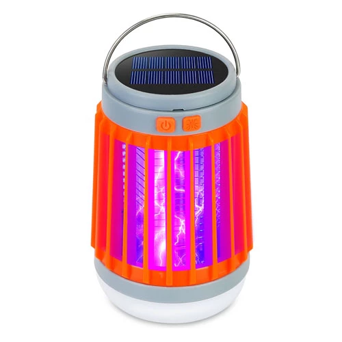 Portable Solar USB Bug Zapper - 5 Light Modes, UV Light, Fly Trap, Hanging Hook