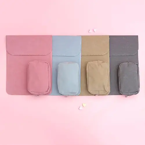 Vegan Leather Laptop Sleeve Set