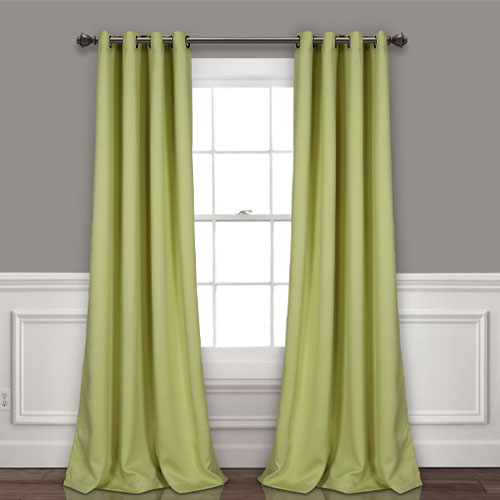 Insulated Grommet Blackout Window Curtain Panel Set