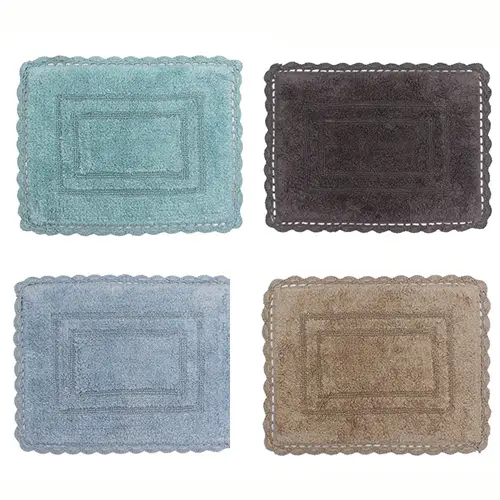 Casual Elegence Collection Cotton Reversible Tufted Bath Rug