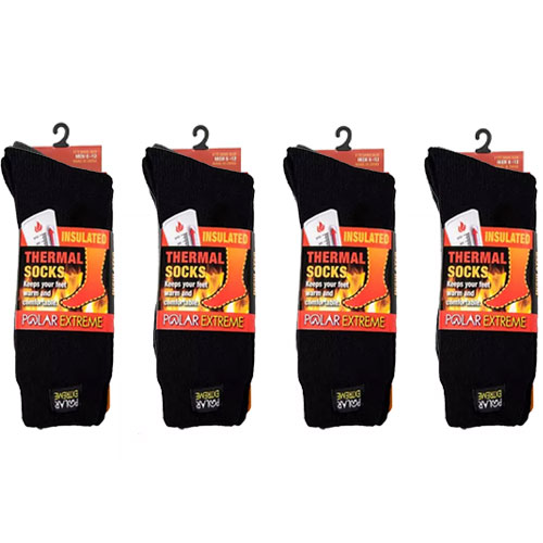 4 Pairs Men's Polar Extreme Thermal Socks