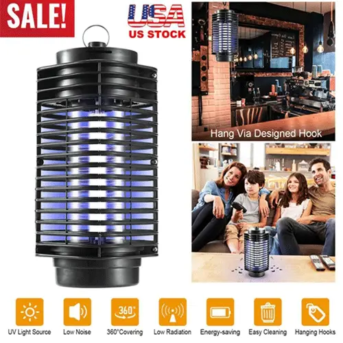 Electric Bug Zapper UV Light Flying Zapper Insect Killer Lamps Pest Mosquito Fly Trap Catcher