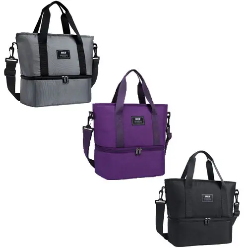 Dual Compartment Lunch Bag For Women Insulated Lunch Box Totes