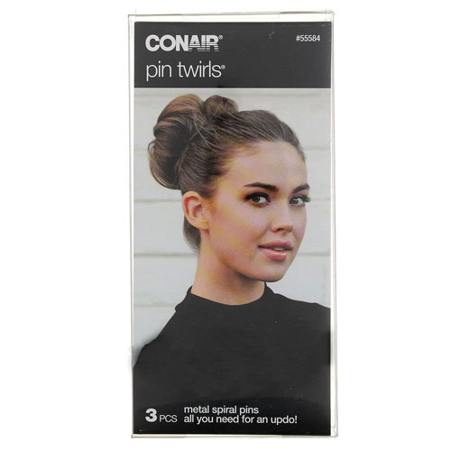 Pin Twirls Firm Hold Metal Pins, 3 ct