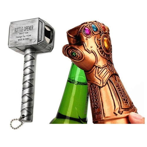Avengers Style Bottle Openers - Infinity Gauntlet or Thor's Hammer