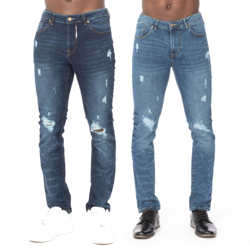 Men's Distressed Rip Jeans
