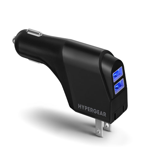 HyperGear Hybrid 2.1A Dual USB Car Wall Charger