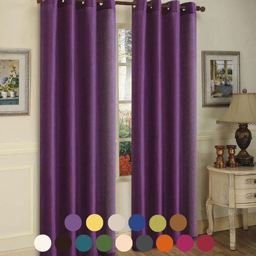 Curtain Panels with Grommets - 3 Pack