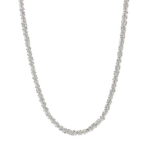 Sterling Silver 2MM Twisted ROC Chain Necklace