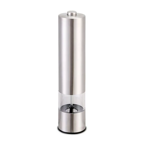 Stainless Steel Electric Salt Pepper Grinder - Adjustable Coarseness, Battery Operated, Easy Refill