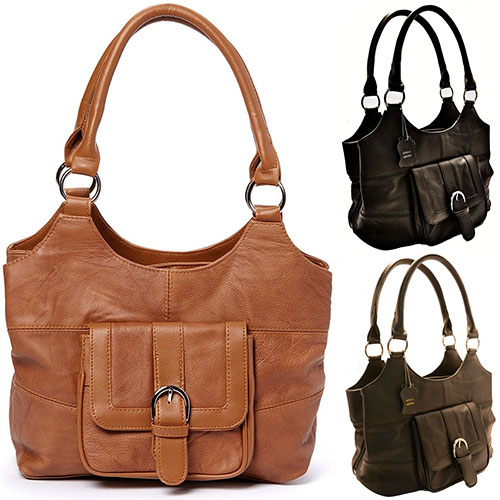 Crafter Leather Shoulder Bag That It's All About You