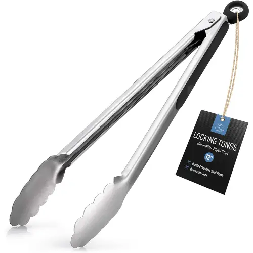 Stainless Steel Tongs - 12 inch